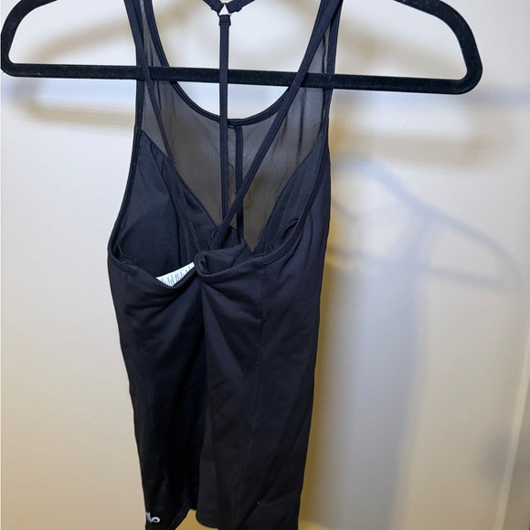 ALO Yoga Black Mesh Tank Top - Picture 3 of 5